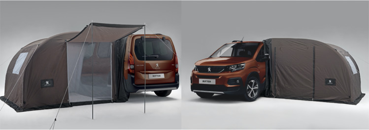 プジョーリフターカーサイドタープ（エクステリア）